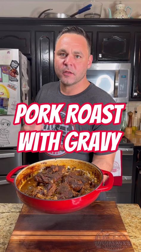 Pork Roast And Gravy Recipes, Pork Roast Stew, Turkey Roast Recipes, Pork Shoulder Roast In Oven, Baked Pork Roast, Best Pork Roast Recipe, Pork Roast With Gravy, Roast Stew, Pork Pot Roast