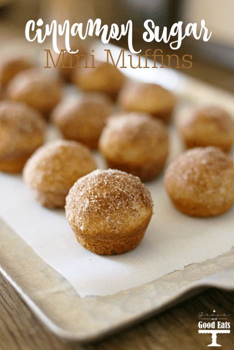 Cinnamon Sugar Mini Muffins