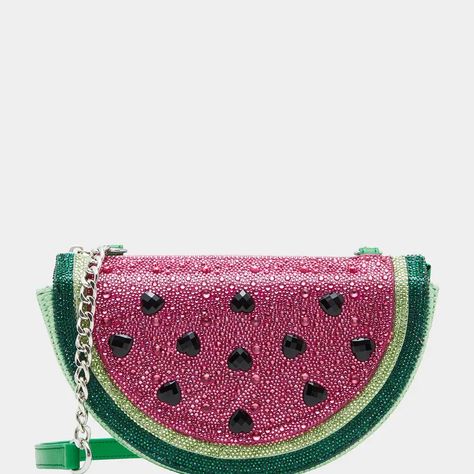 The Best Food Shaped Purses On Trend Now - Eater Watermelon Bag, Novelty Handbags, Juicy Watermelon, Money Gifts, 2024 Wishlist, Watermelon Slice, Pink Crossbody Bag, Bag Collection, Betsey Johnson Bags