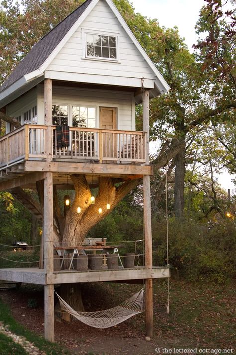 Simple Treehouse, Treehouse Diy, Home Designs Exterior, Magnolia Homes, Humble Abode, Style At Home, Diy Plans, Outdoor Design, Play Houses