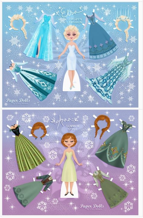 FREE printable Disney Paper Dolls plus 20 FREE Disney Printables - Crafts, Coloring, Planning, Creativity and More on Frugal Coupon Living. Elsa Paper Doll, How To Make Paper Dolls, Elsa Crafts, Frozen Paper Dolls, Disney Printables Free, Princess Paper Dolls Printable, Disney Paper Dolls, Princess Paper Dolls, Disney Printables