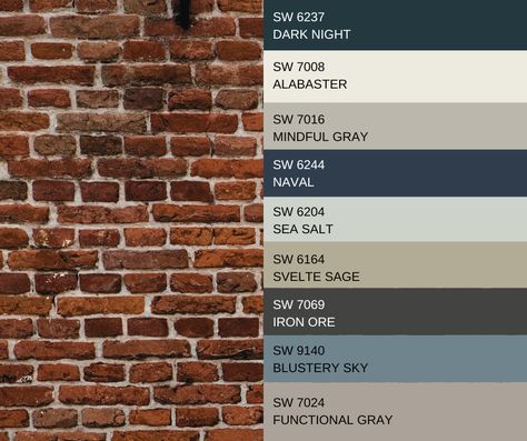 Red Brick Paint, Sherwin Williams Exterior Paint, Sherwin Williams Exterior Paint Colors, Brick Paint Colors, Renovation Facade, Red Brick House Exterior, Sherwin Williams Exterior, Red Brick Exteriors, Red Brick Fireplaces