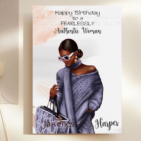 Birthday Wishes For Black Women, Happy Birthday Black Woman Friend, Happy Birthday Diva Black, African American Birthday Wishes, Birthday Black Woman, Black Woman Birthday, Black Women Birthday, African American Birthday Cards, Birthday Card Black