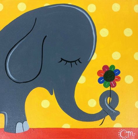 Canvas Painting Kids, Kids Painting Ideas, Painting Class Ideas, Kids Canvas Painting, Painting With A Twist, Toddler Art Projects, Painting Kids, Diwali Diy, Pink Door