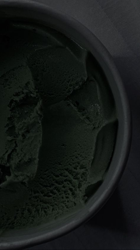 Ice Cream, Cream, Green, Black