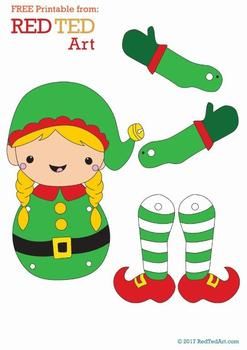 Duendes navideños Elf Crafts, Elf Christmas Decorations, Preschool Christmas Crafts, Paper Puppets, Christmas Arts And Crafts, Christmas School, Navidad Diy, Preschool Christmas, Christmas Templates