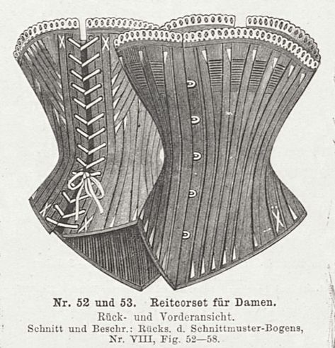 Corset Pattern : DAHLIA 1886 Vertical seam Riding Midbust | AraneaBlack on Patreon Anachronistic Fashion, Riding Corset, Janet Arnold, Corset Patterns, Historical Sewing, Corset Pattern, Patreon Logo, Similarities And Differences, Design Drawings