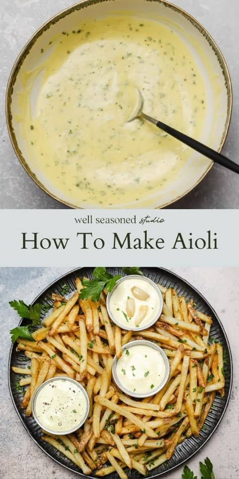 Garlic Aioli Recipe, Homemade Aioli, Aioli Sauce, Fresh Egg, Sandwiches Wraps, Aioli Recipe, Garlic Aioli, Homemade Sauce, Canola Oil