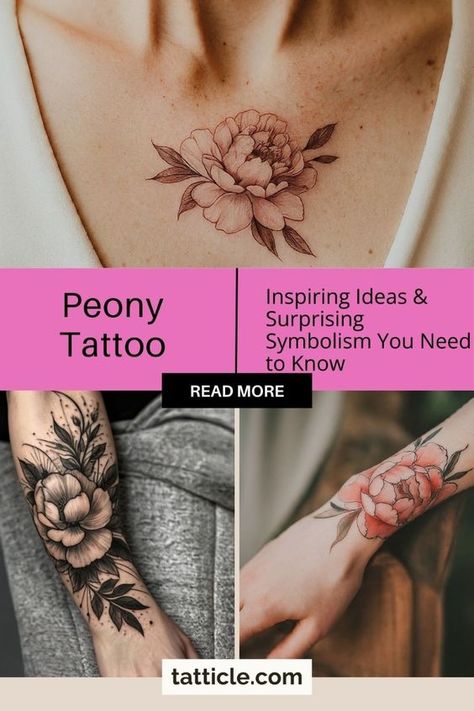 Peony tattoos carry rich symbolism and deep meaning, making them a popular choice for body art enthusiasts. Fine Line Peony Tattoo, Pink Peony Tattoo, Lily Tattoo Meaning, Peony Flower Tattoos, Water Lily Tattoos, Penguin Tattoo, Peony Tattoo, Blackwork Designs, Dragon Tattoos