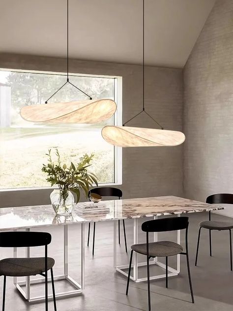 Japanese Wabi Sabi Silk Chandelier Living Dining Room Bedroom Bar Led Nordic Minimalist Loft Pendant Lights Home Decor Lamps Lamps For Kitchen, White Lampshade, Table Lights, Cozy Ambiance, Kitchen Dinning, Brass Lighting, Pendant Lamps, Led Pendant Lights, Entry Foyer