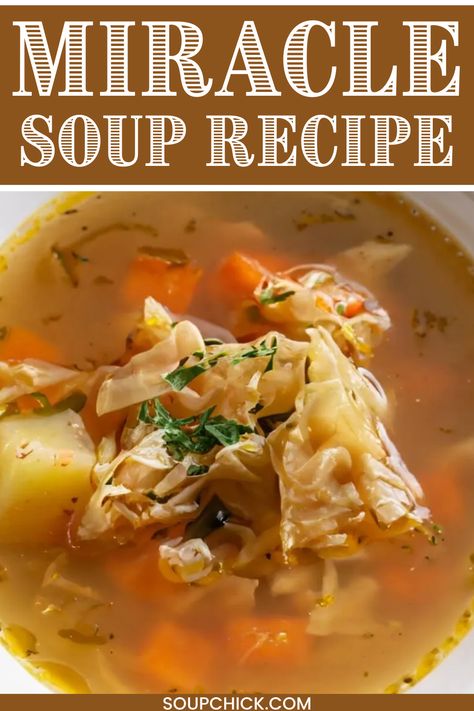 Miracle Soup Recipe Magic Soup Recipe, Jicama Soup Recipes, 4 Ingredient Soup Recipes, Antiinflammatory Soup, Miracle Soup, Miracle Noodles Recipe, Nutritious Eating, Healing Soup, Miracle Noodles