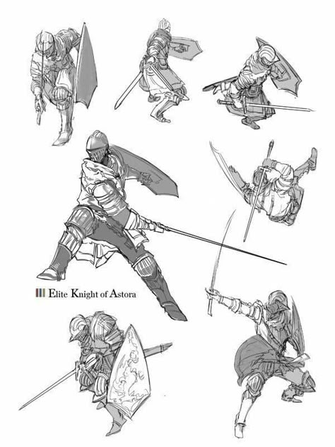 Knight Drawing, Armor Drawing, Action Pose Reference, Dark Souls Art, Action Pose, Knight Armor, Medieval Armor, Character Poses, Figure Drawing Reference