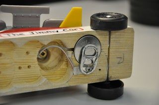 Pinewood Derby Car With LEDs and Jimmy Neutron : 3 Steps - Instructables Pinewood Derby Cars Templates, Tattoo On The Wrist, Airplane Tattoo, Pinewood Derby Car, Derby Car, Derby Ideas, Pinewood Derby Cars, Jimmy Neutron, Girl Scout Swap