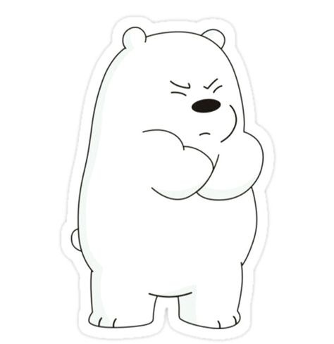 We Bear Bears Ice Bear, Ice Bear Drawing, White Bear Cartoon, Polar Bear Drawing, Ice Bear We Bare Bears, Baby Animal Drawings, We Bare Bears Wallpapers, Bear White, Ice Bear