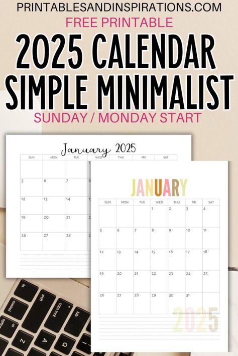 Free Printable 2025 Monthly Calendar Template PDF - Printables and Inspirations Free Printable Monthly Calendars 2025, Free Calendar Printables 2025, Printable 2025 Calendar, Calendar Printables 2025, 2025 Calendar Printable, Printable 2025 Calendar Free, 2025 Printable Calendar, Free Printable 2025 Monthly Calendar, Free Printable Calendar 2025