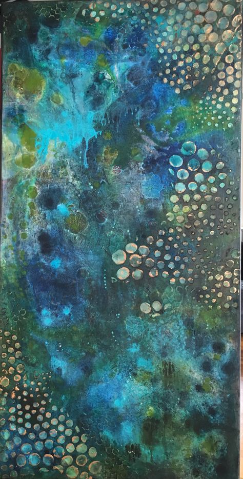 Underwater Art Painting, Underwater Painting, Bubble Painting, Underwater Art, Tree Artwork, Art Painting Gallery, Big Art, Abstract Art Landscape, Alcohol Ink Art