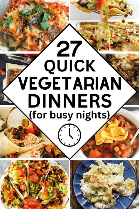 Easy Vegetarian Dinner Recipes, Kid Friendly Vegetarian Recipes, Quick Vegetarian Dinner, Vegetarian Dinner Recipes, Vegetarian Kids, Easy Crockpot Dinners, Healthy Vegetarian Dinner, Easy Vegetarian Dinner, Quick Vegetarian Meals