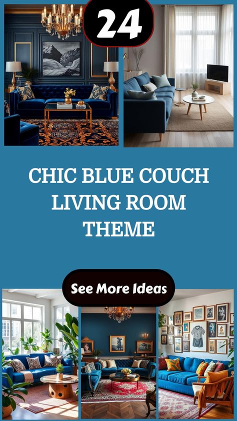 Chic blue couch living room theme with multiple design inspirations and ideas. Turquoise Couch Living Room Ideas, Blue Couch Living Room Decor, Blue Sofa Decor, Blue Couch Living Room Ideas, Living Room Theme, Blue Couch Living, Denim Sofa, Blue Couch Living Room, Couch Living Room Ideas