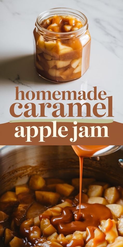 Caramel Apple Jam Recipe - Emma's Cake Studio Carmel Apple Sauce Recipes, Carmel Apple Jelly, Caramel Apple Toppings, Apple Canning Recipes, Caramel Apple Jam Recipe, Caramel Apple Jam, Caramel Apple Filling, Caramel Apple Pie Filling, Apple Jam Recipe