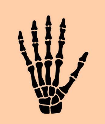 Skeleton Template, Template Craft, Den Mrtvých, Tato Henna, Painting Shop, Skeleton Hand Tattoo, Bone Crafts, How To Make Stencils, Hand Stencil