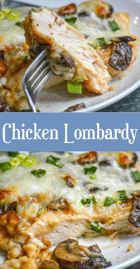 Chicken Lombardy - Easy Recipes Chicken Lombardy, Marsala Wine, Dinner Chicken, Special Diet, Winner Winner Chicken Dinner, Wine Sauce, Sauteed Mushrooms, Healthy Family, Signature Dishes