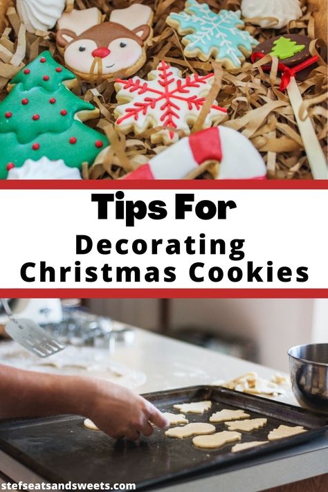 Need some helpful tips to help you get started on your holiday baking and Christmas cookie decorating? I've got you! #Christmas #cookie #decorating Christmas Cookies Decorating, Easy Christmas Cookies Decorating, Decorating Christmas Cookies, Make Frosting, Iced Christmas Cookies, Cookie Holiday, Christmas Cookie Decorating, Super Easy Desserts, Favorite Christmas Recipes