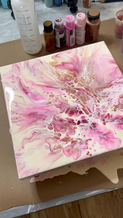 Fun with a blow dryer and straw; acrylic pour painting in 2022 | Acrylic pouring, Pour painting, Acrylic Acrilic Paintings Pour, Ink Pouring Art, Canvas Pour Painting Diy, Blow Dry Art Paint, Diy Wall Art Acrylic Paint, Blowdry Paint Art, How To Paint Marble Effect On Canvas, Resin Acrylic Painting, Acrylic Diy Painting