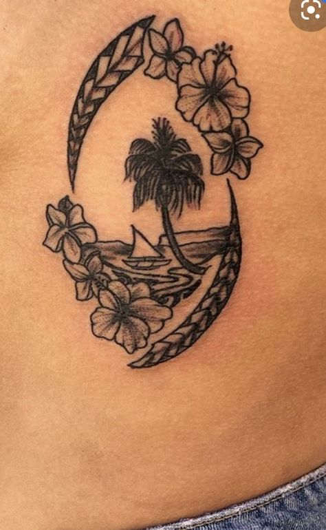 Dominican Tattoos For Women, Guam Seal Tattoo Women, Micronesian Tattoos Women, Guam Flower Tattoo, Guam Tattoos For Women, Chamorro Tattoos For Women, Guam Tattoo Women, Island Tattoos For Women, Islander Tattoos