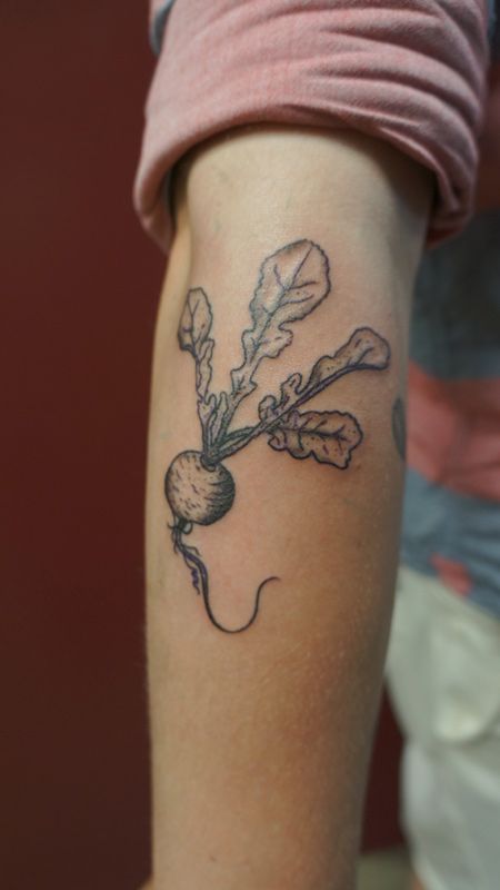 Rutabaga Tattoo, Radish Tattoo, Tattoos For Women Flowers, Piercing Ideas, Skin Art, Tattoo Inspo, Body Mods, Cute Tattoos, Tattoo Drawings