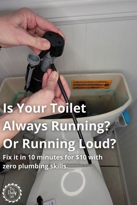 Fix Toilet Fill Valve - The Daily DIY Leaky Toilet, Toilet Plumbing, Toilet Fill Valve, Replace Toilet, Toilet Repair, Diy Toilet, Plumbing Problems, Diy Plumbing, Plumbing Repair