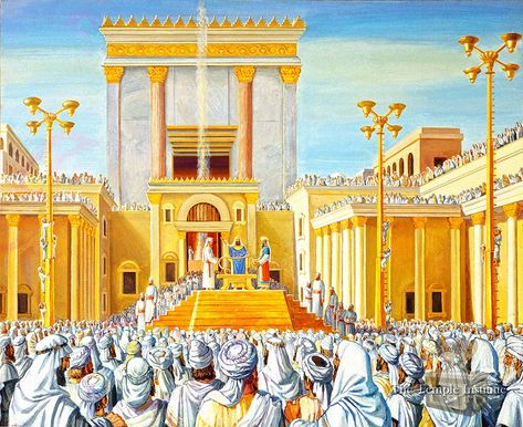 Third Temple, Jewish Temple, Golden Lamps, Temple Mount, Temple Pictures, Random Picture, Water Drawing, Sukkot, High Priest