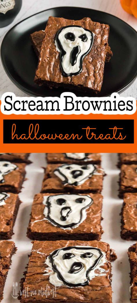 Scream Food Ideas, Ghostface Food, Scream Themed Food, Halloween Birthday Food, Halloween Themed Appetizers, Cute Halloween Food, Halloween Food Snacks, Halloween Appetizers Easy, Halloween Themed Food