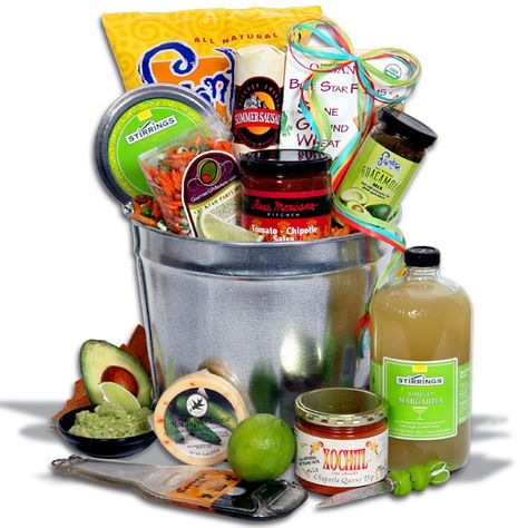 The Ultimate Margarita Madness Bucket #CocktailChic Party Gift Basket, Lime Tortilla Chips, Margarita Mix Drinks, Fiesta Dip, Margarita Gifts, Margarita Party, Margarita Salt, Auction Basket, Margarita Drink