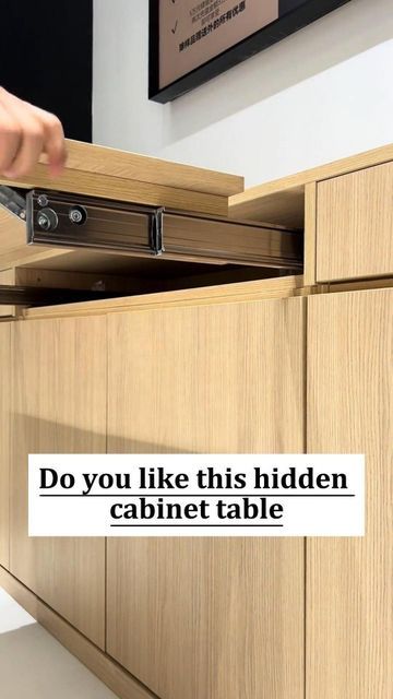 Hidden Table Kitchen, Hideaway Cabinet, Hidden Countertop, Hidden Cabinet, Cabinet Table, Hidden Kitchen, Closet Cabinets, Art Love, May 27