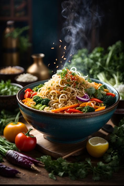 Chowmin, Chinese Food, party Continental Food Photography, Cinematic Food Photography, Chinese Food Photography Style, Chinese Food Photography, Restaurant Ambience, Gym Interiors, Mee Siam, Chilli Garlic Noodles, Asian Food Photography