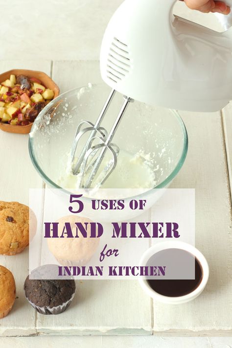 Confused whether to buy hand mixer or not? Here are 5 Uses of Hand Mixer in Indian Kitchen via funfoodfrolic.com #kitchengadgets #indianfood #gadgets Hand Mixer Recipes, Indian Chutney Recipes, Hand Mixers, Mango Salsa Recipes, Indian Cookbook, Mixer Recipes, Indian Kitchen, Homemade Butter, Chutney Recipes