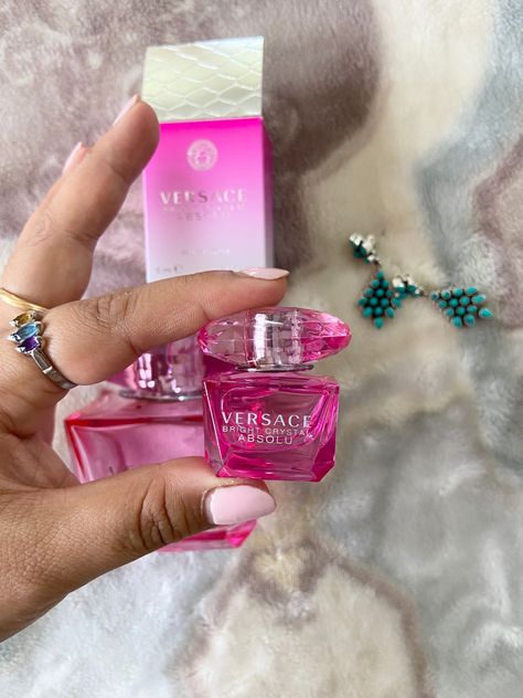 Versace Bright Crystal Absolu, Bright Crystal Absolu, Versace Perfume, Mini Fragrance, Versace Bright Crystal, Bright Crystal, Fragrances Perfume Woman, Smell Goods, Perfume Scents