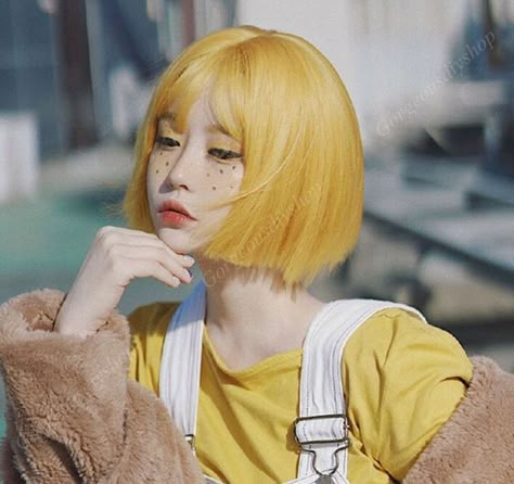 Short Straight Wig, Straight Hair Wig, Packing Bags, Random Dump, Short Straight Hair, Yellow Short, Size Difference, Yellow Hair, We Are The World