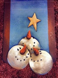 Tolentreasures: Another Snowman Tutorial - Free Painting Pattern Tole Painting Patterns Free Projects, Snowman Tutorial, Painted Snowmen, Snowman Art, Free Painting, Painting Instructions, Tole Painting Patterns, Gold Christmas Decorations, Snow People