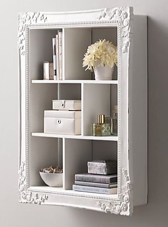 Diy Display Shelf, Restoration Hardware Baby, White Shelf, Diy Shadow Box, Smart Tiles, Frame Shelf, Display Shelf, Wall Storage, Diy Shelves