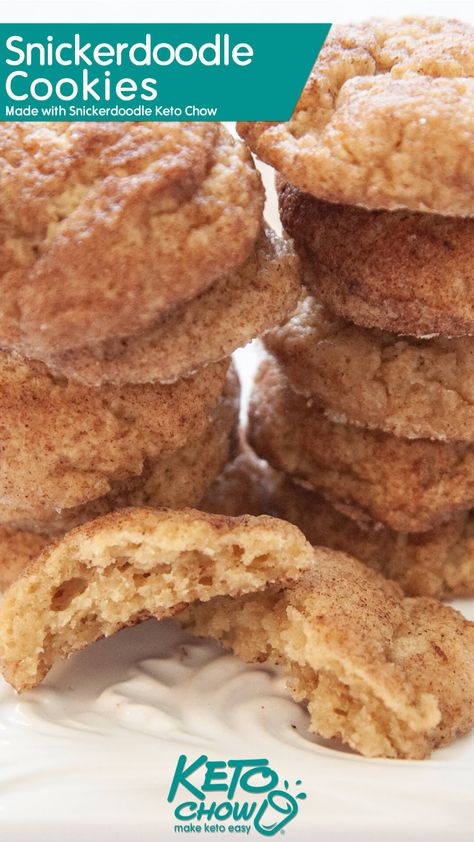 Keto Snickerdoodle Cookies, Keto Snickerdoodles, Keto Chow, Snacks Sweet, Keto Snacks Easy, Cream Cheese Desserts, Keto Cream, Snacks Easy, Snickerdoodle Cookies