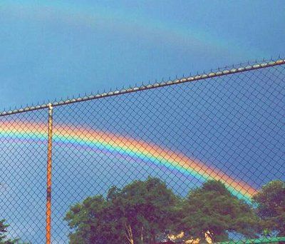 rainbow, sky, and grunge image Aomine Kuroko, Low Life, Gay Aesthetic, Paris Jackson, Rainbow Aesthetic, Over The Rainbow, Blue Aesthetic, A Rainbow, Aesthetic Photo