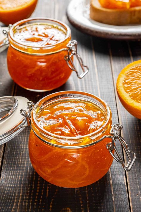 How To Make Orange Jam Marmalade - Give Recipe مربى الفراولة, Gooseberry Jam, Pumpkin Jam, Orange Jam, Whisky Sour, Marmalade Recipe, Orange Marmalade, Dried Orange Slices, Fruit Jam