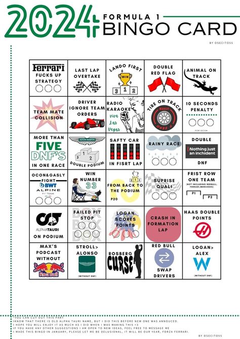 F1 BINGO ASTON MARTIN F1 Bingo Card 2024, F1 Bingo 2024, F1 Watch Party, F1 Bingo, F1 Notebook, F1 Journal, Bingo Casino, Free Printable Bingo Cards, Bingo Online