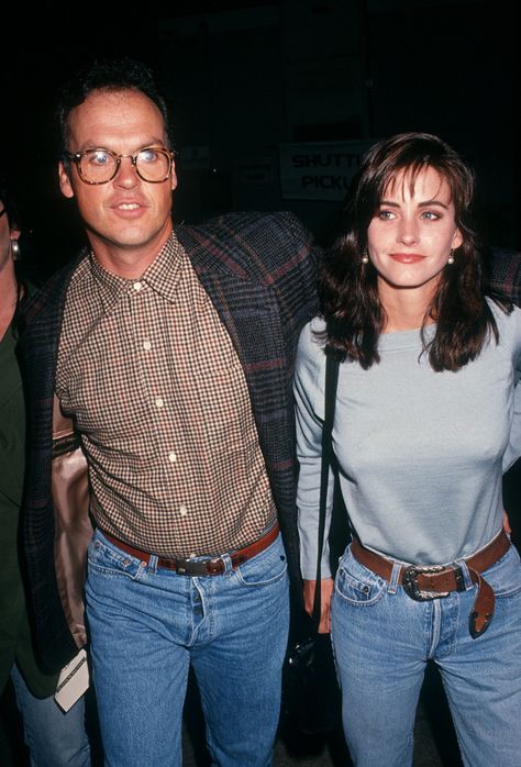 Edgy Leather Jacket, Tv Show Couples, Michael Keaton, Wear Crop Top, 90s Fashion Outfits, Famous Couples, Crop Top Outfits, Simple Shirts, Classy Chic