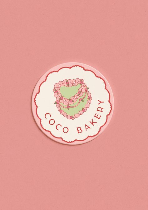 Vintage Pink Cake Logo Premade Cute Lace Cake, Decorative Bakery Brand, Retro Logo Design & Branding Kit, Semi Brand for Small Business Logo - Etsy UK Cute Bakery Logo, Logo Design Cake Shop, Bakery Branding Logo, Logo Bakery Cake, Dessert Logo, Vintage Bakery, Cute Bakery, Retro Logo Design, Bakery Branding