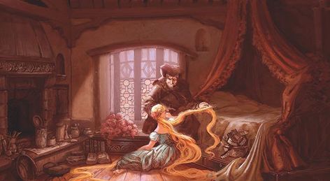 Rapunzel Concept Art, Rapunzel Fanart, Disney Princesses Art, Tangled Concept Art, Long Hair Aesthetic, Disney Behind The Scenes, Villain Fashion, Marc Davis, Craig Mullins