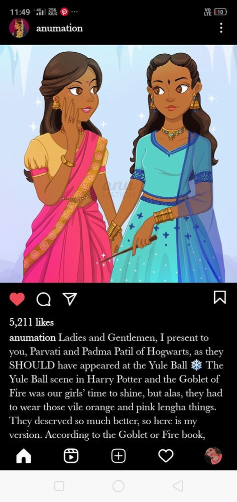 Patil Twins Yule Ball, Patil Twins, Hp Outfits, Padma Patil, Pink Lengha, Harry Potter Yule Ball, Yule Ball Dress, The Yule Ball, Weird Sisters