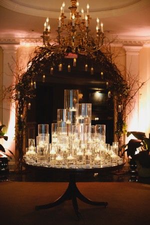 Candle-Filled-Table Event Centerpiece, Elizabeth Anne, Elegant Country, Candle Table, Candle Displays, Wedding Look, Country Club Wedding, First Date, Reception Decorations