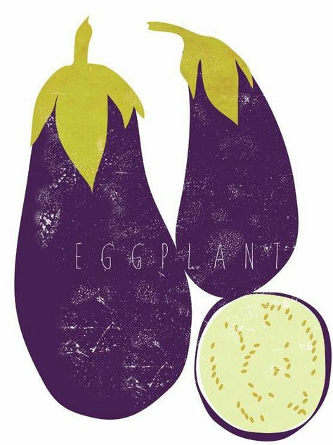 Eggplant Vegetable, Visuell Identitet, Vegetable Illustration, Culinary Art, Illustration Food, 수채화 그림, Culinary Arts, Gifts For Everyone, Print Artist